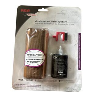 New RCA Discwasher RD1006 D4+ Vinyl Record Care System Cleaning Kit Sealed
